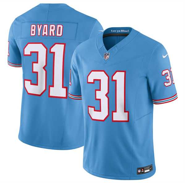 Mens Tennessee Titans #31 Kevin Byard Light Blue 2023 F.U.S.E. Vapor Limited Throwback Stitched Football Jersey